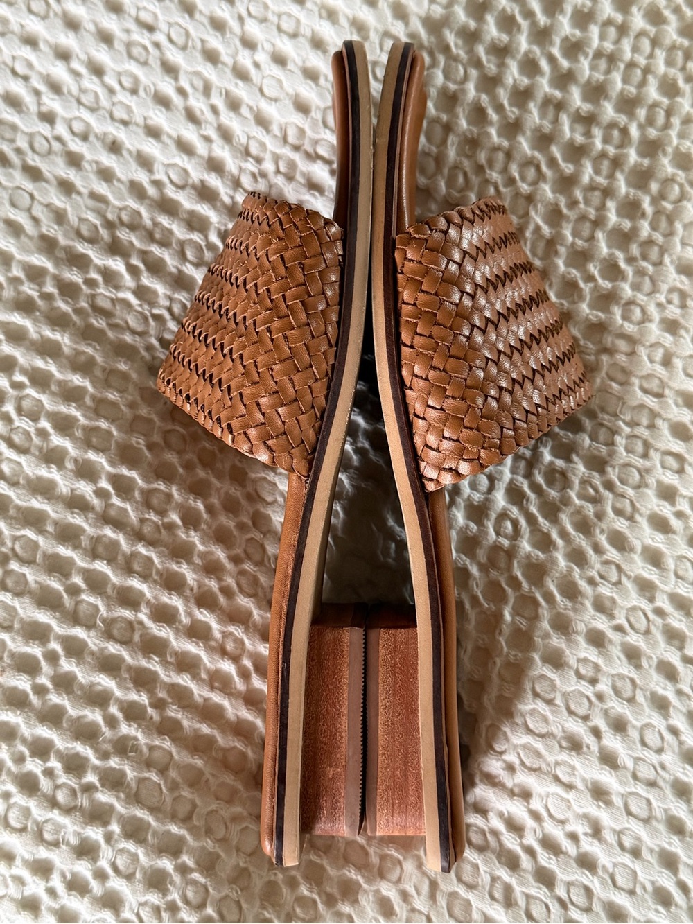 Bembien Mesa Woven Leather Slides Sienna EU 37 - Picture 11 of 13